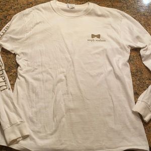 Simply southern white long sleeved shirt